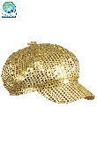 BERRETTO DISCO PAILLETTES ORO